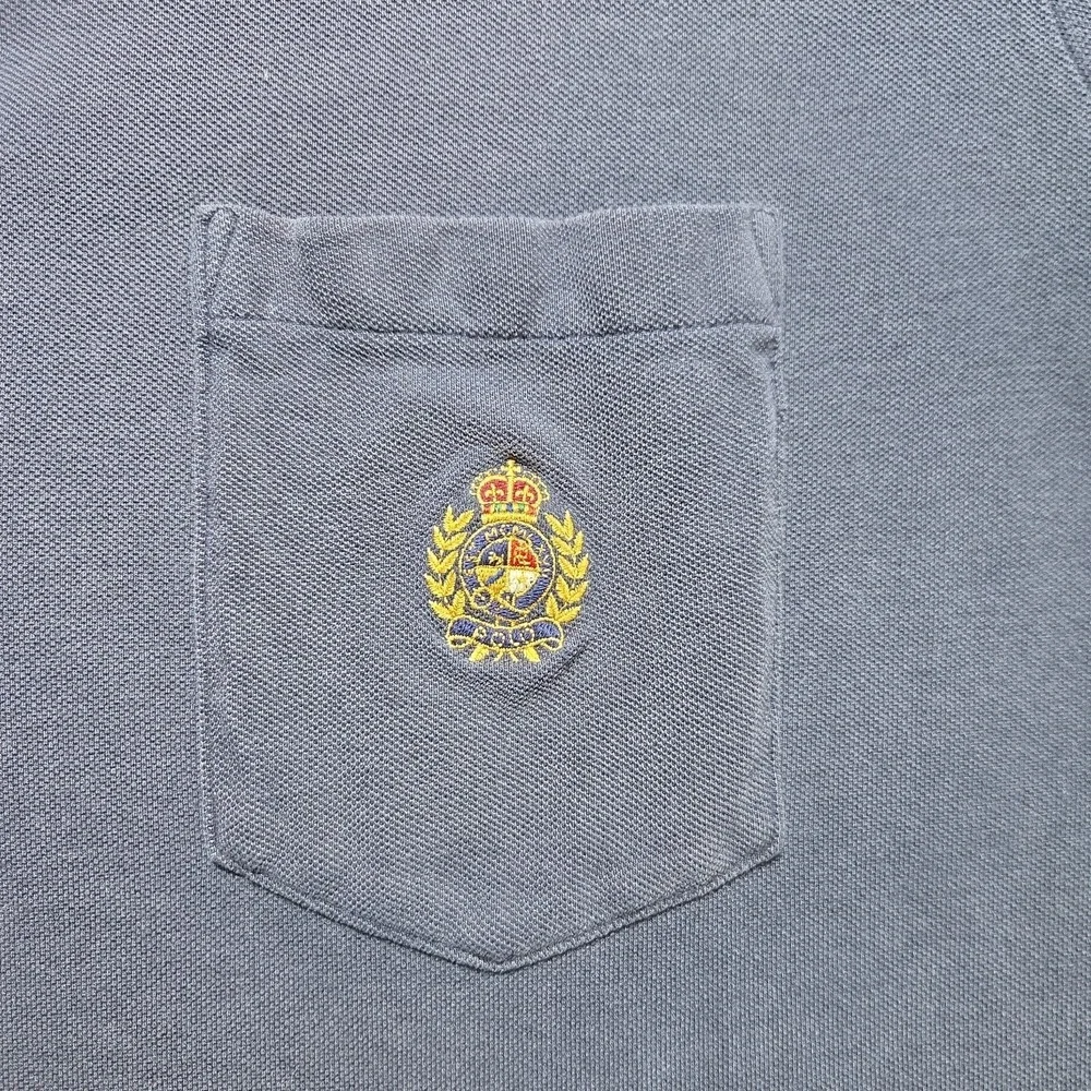 Vintage 90s Polo Ralph Lauren Polo The Big Shirt Size Large Chest Crest Faded